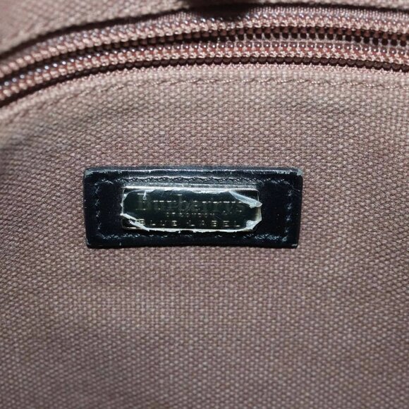 BURBERRY Nova Check Blue Label Shoulder Bag Wool Beige Silver Auth - Picture 13 of 16